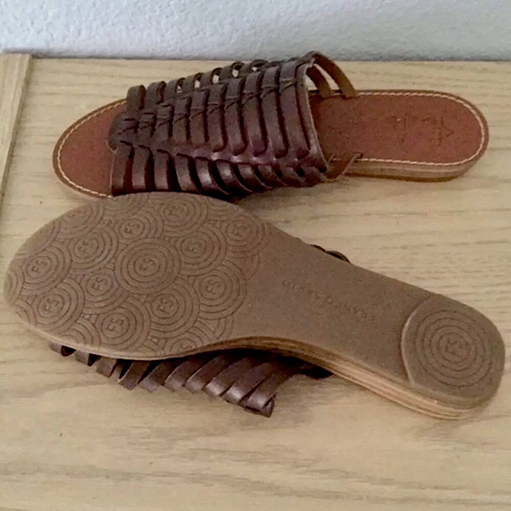 Vintage Franco Sarto Woven Leather Sandals NWOT - Picture 5 of 5
